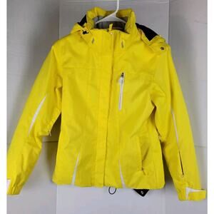 Descente Ski Jacket Womens LARGE Yellow D3-9353US